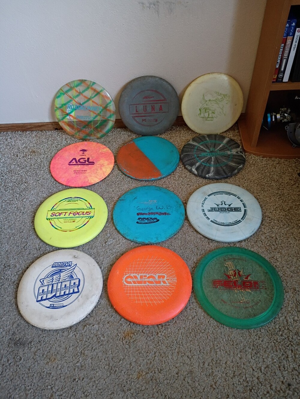 Disc Golf Discs Bundle Lot of 12 Innova Discraft Dynamic Discs AGL Ect Used